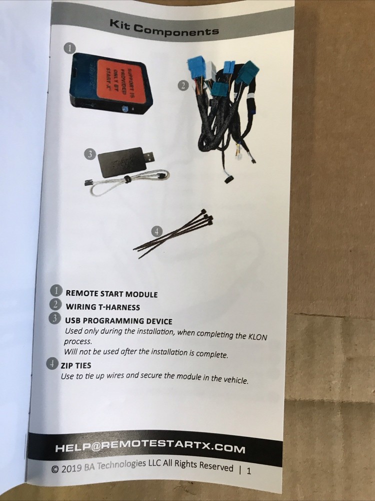 start-x remote start kit 4224 Ar