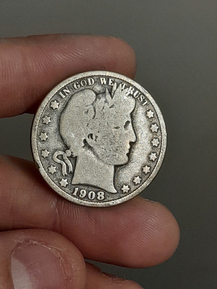1908- O Barber Half Dollar #1