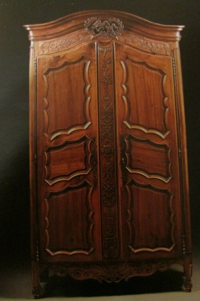 French Provincial Cherry Armoire