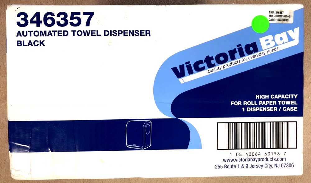 Victoria Bay Automatic Towel Dispenser 346357 high Capacity Read!