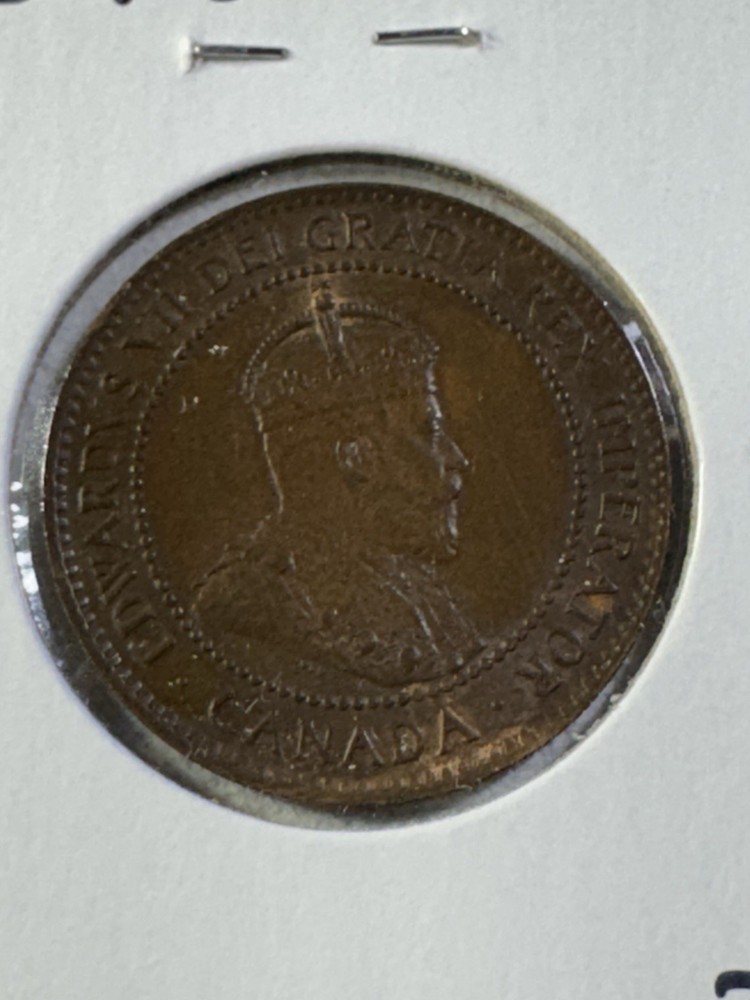 1903 Canada Large Cent Bronze Coin Cleaned