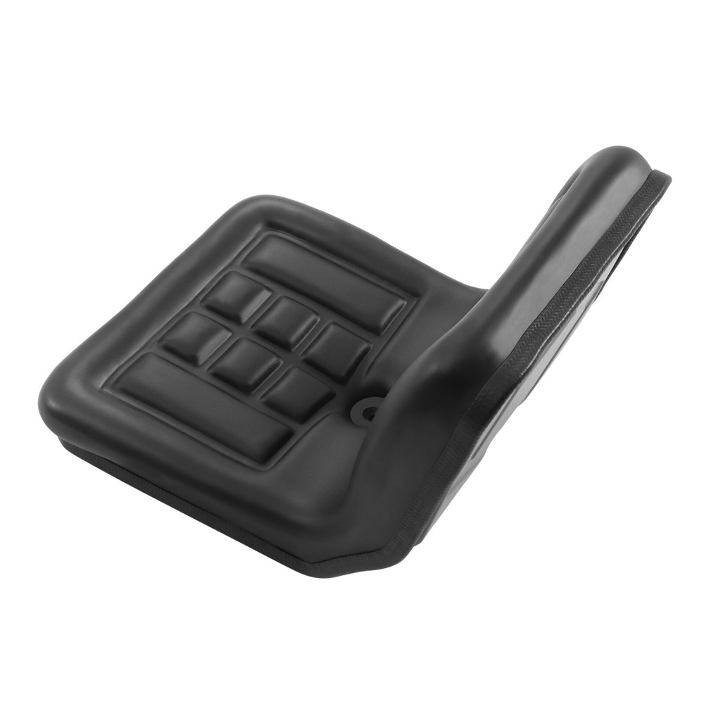 Black Universal Compact High Back Lawn Tractor Seat with Mounting Bolt Patterns