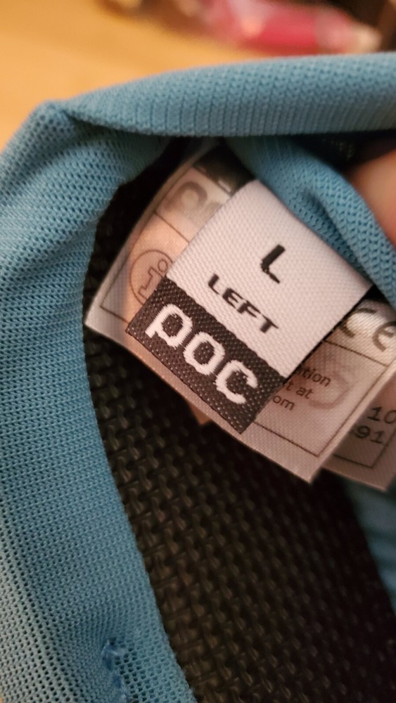 (Left Pad Only) POC Joint VPD Air Elbow Guard Basalt Blue Large