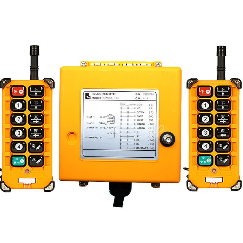 F23-BB(S) 2 Transmitter +1 Receiver Industrial Crane wireless Remote Control 12V