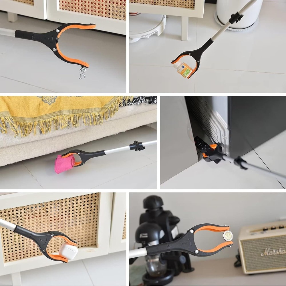 43" Extra Long Grabber Tool, Foldable Grabbers for Elderly Grab It Reaching Tool