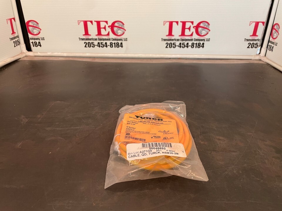Turck RSM 66-2M Molded Cordset, 7/8"