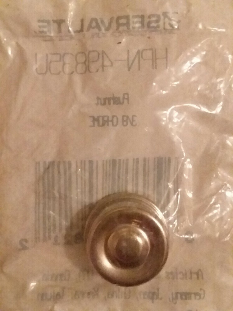Servalite Push Nut Chrome 3/8"