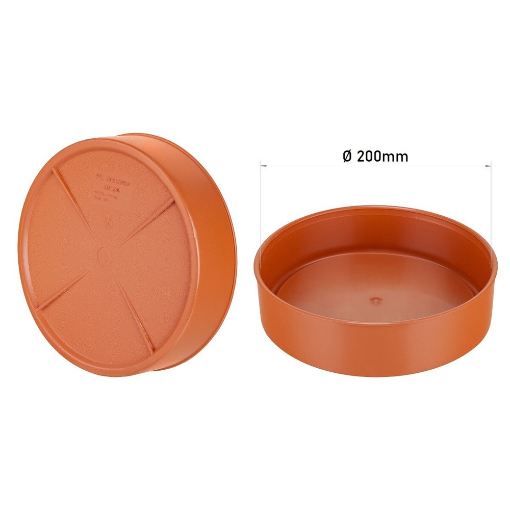End Cap 200mm Underground Drainage Pipe Sewerage Pipe Cap Blanking Plug Stop End