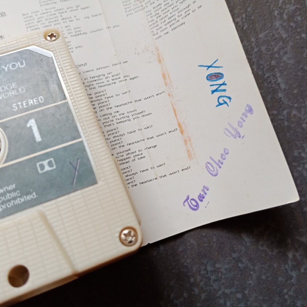 B- David Lee 李恕权 =廻= 马来西亚版磁带 Malaysia Cassette