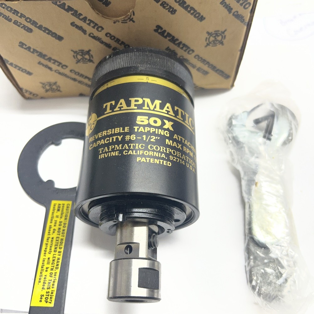 NOS Tapmatic 50x Reversible Tapping Attachment, Wrenches
