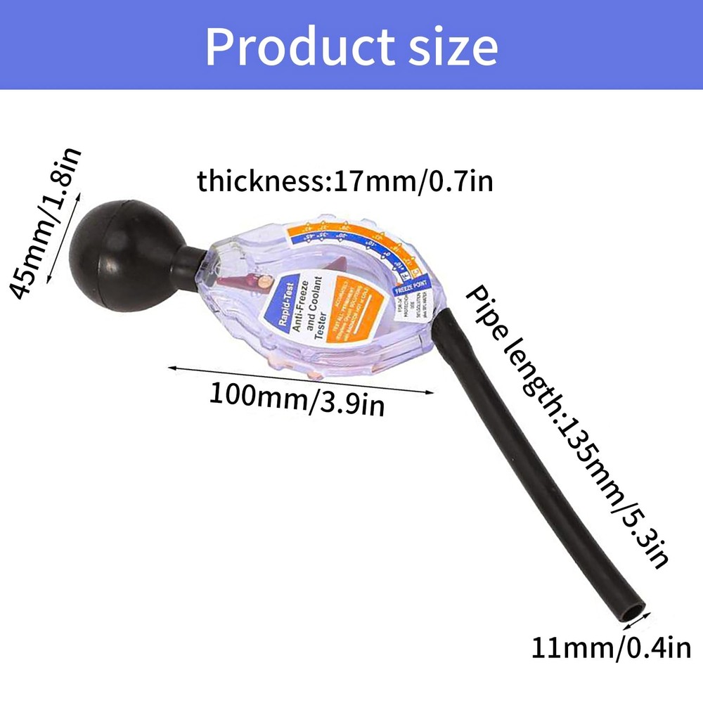 Coolant Tester Accessory set Antifreeze Hydrometer Diagnostic Tool