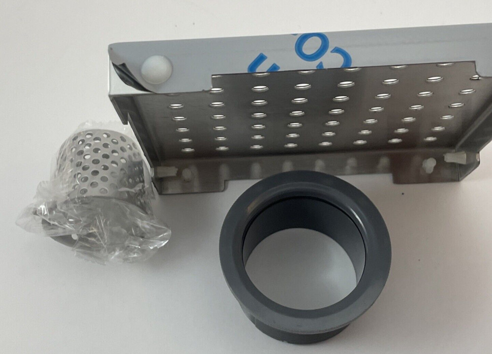 B&K 6? Zero Pattern Grating Square Model Shower Drain, Polished Chrome Open Box