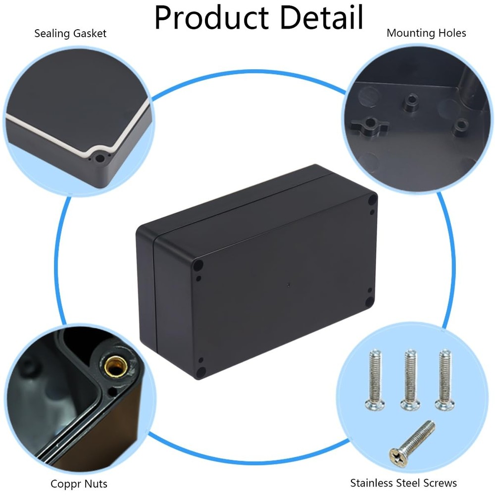 Waterproof Junction Box Plastic Electronic Project Box Enclosure Case
