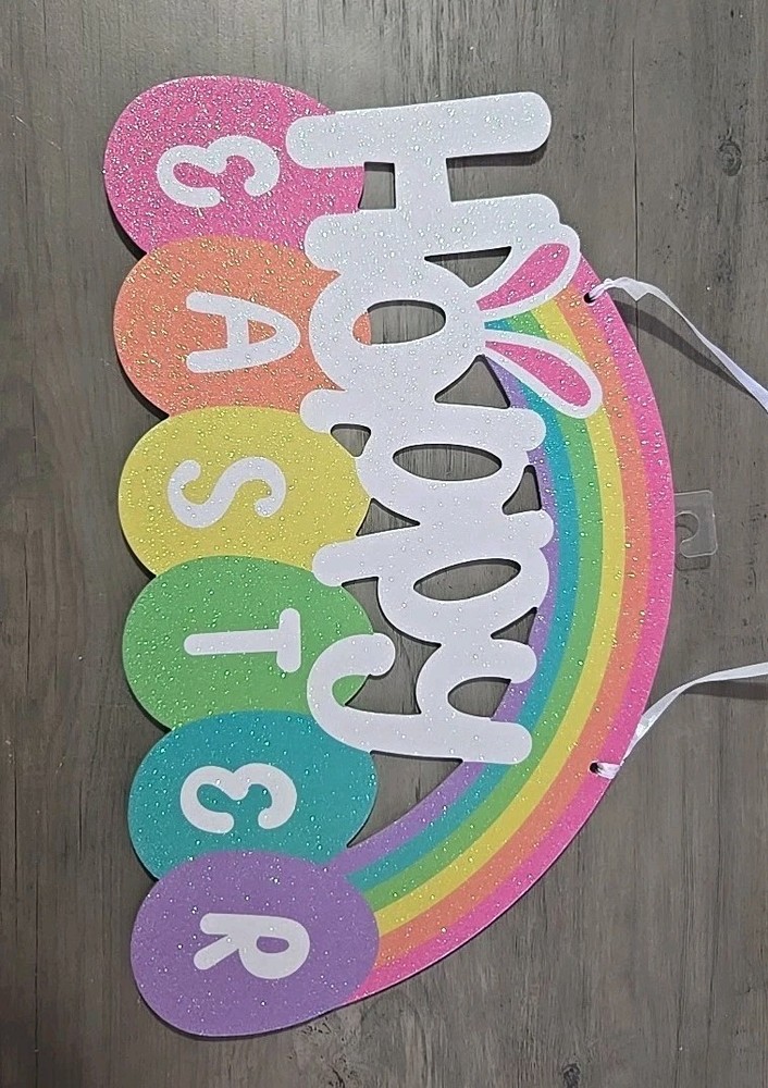 Easter Door/Wall Rainbow & Easter Eggs Hanging