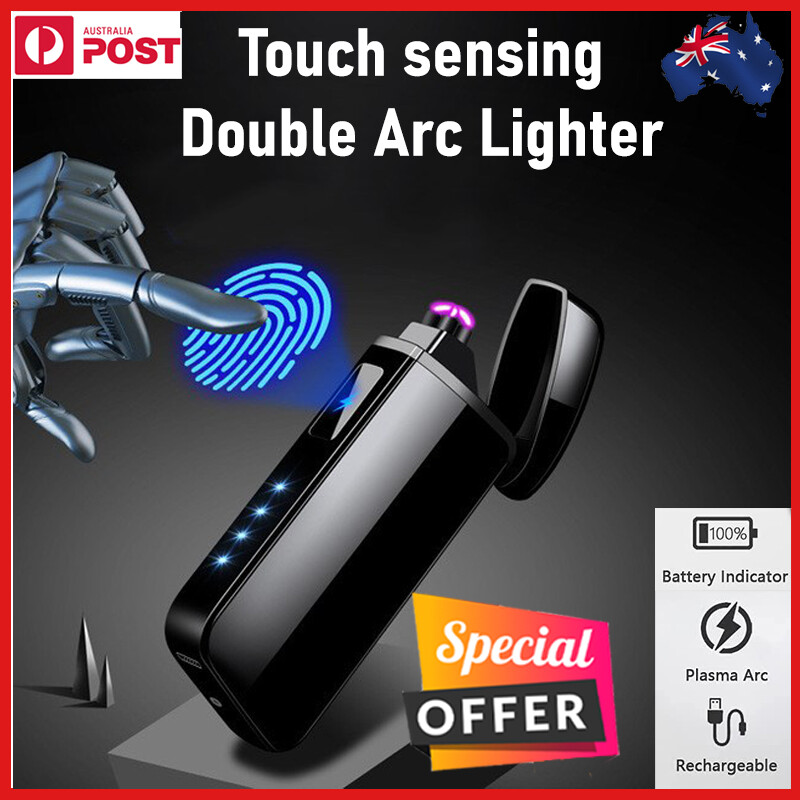 Lighter Rechargeable, USB Dual Arc Plasma Electric Windproof excellen gift