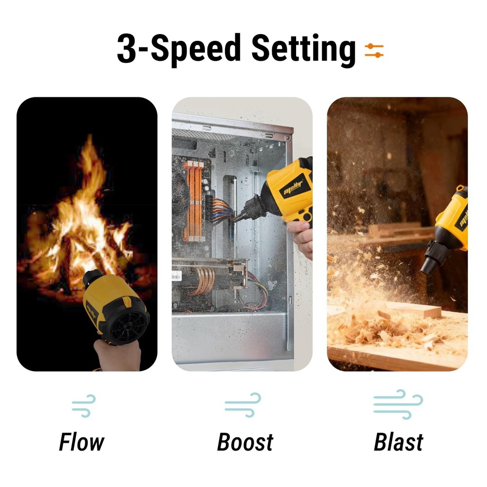 Cordless Compressed Air Duster & Blower Compatible with DeWalt 20V MAX Batter...