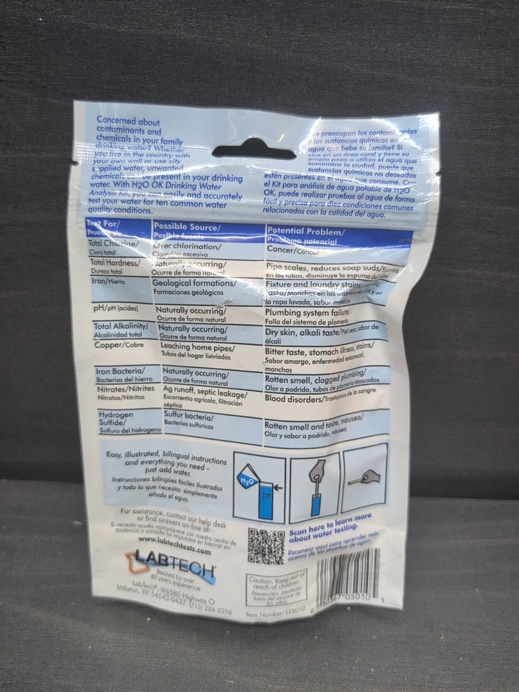 LabTech H2O OK Plus Complete Water Analysis Testing Kit 0150 LT5015