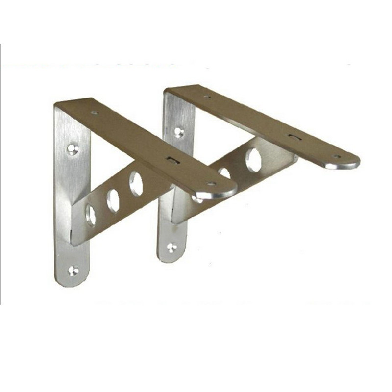 Brackets Wood Triangular Shelf Support Stainless Steel Brackets Thick Detachable