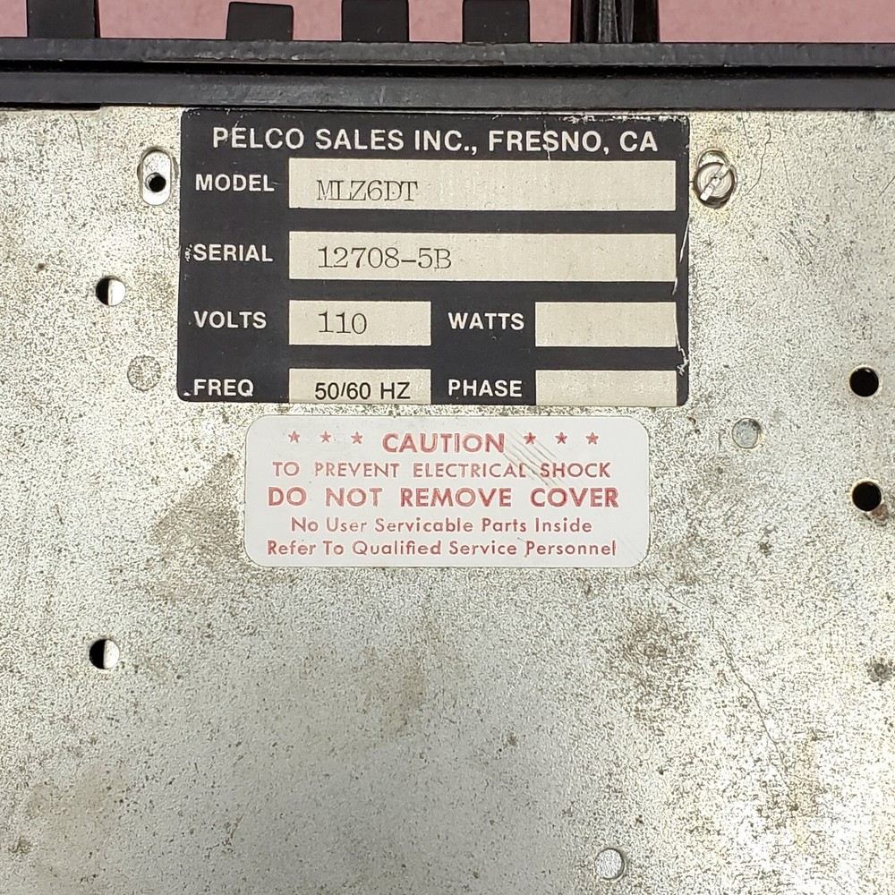 Pelco MPT24DT Joystick Control & MLZ6DT Rack Mount Remote Control Unit