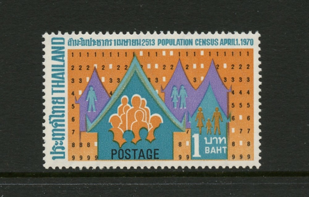 F393  Thailand  1970   census   1v.     MNH