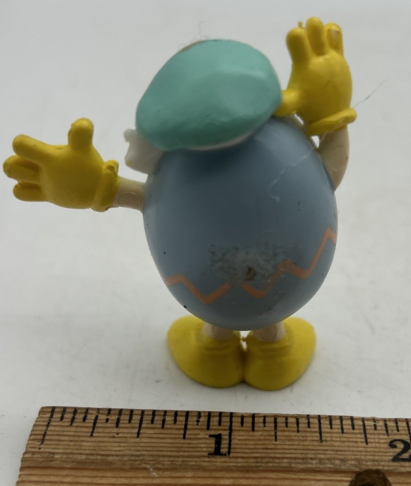 Blue Humor 2” Easter Egg Bunny Rabbit Figurine