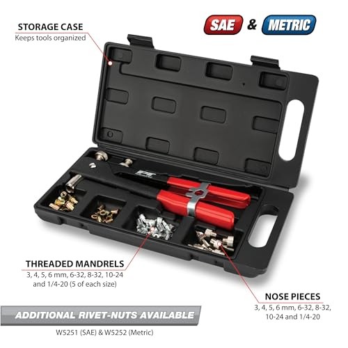 W2003 49pc Threaded Insert Rivet Kit