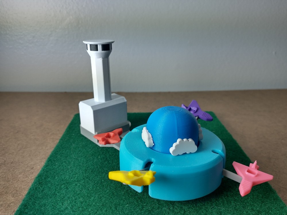 Micro Airplanes Model Ride - N Scale - Motorized - Rotates & Oscillates!