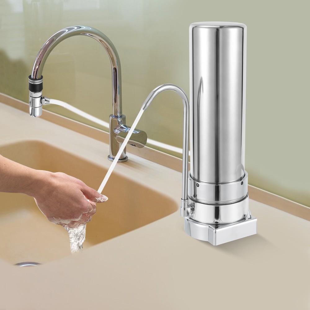 Countertop Filter Water Filtration Filter Sink Drinking System Stainless Steel