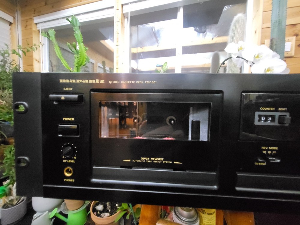 MARANTZ PMD 501 REVERSIBLE PROFESSIONAL 2HEADS DECK SERVICEDREPAIRED FREE SHIPP