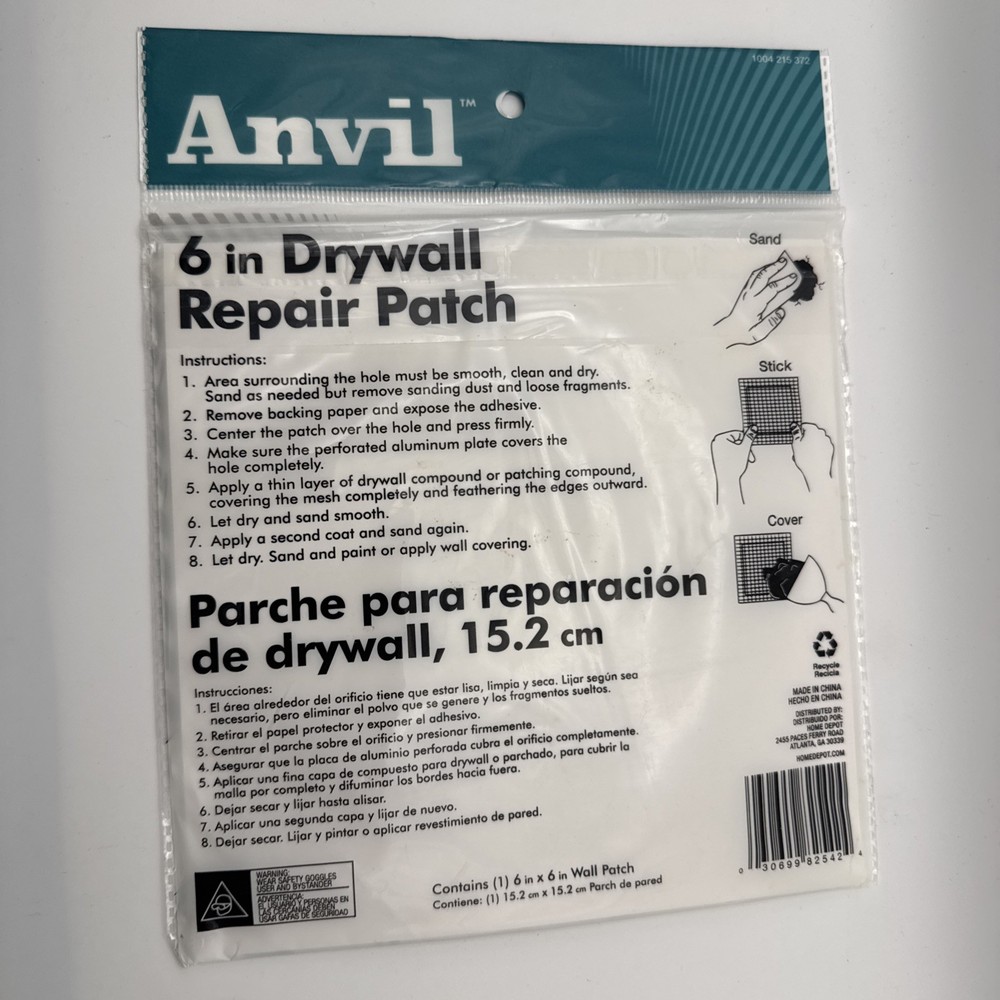 Anvil 6 In Drywall Repair patch