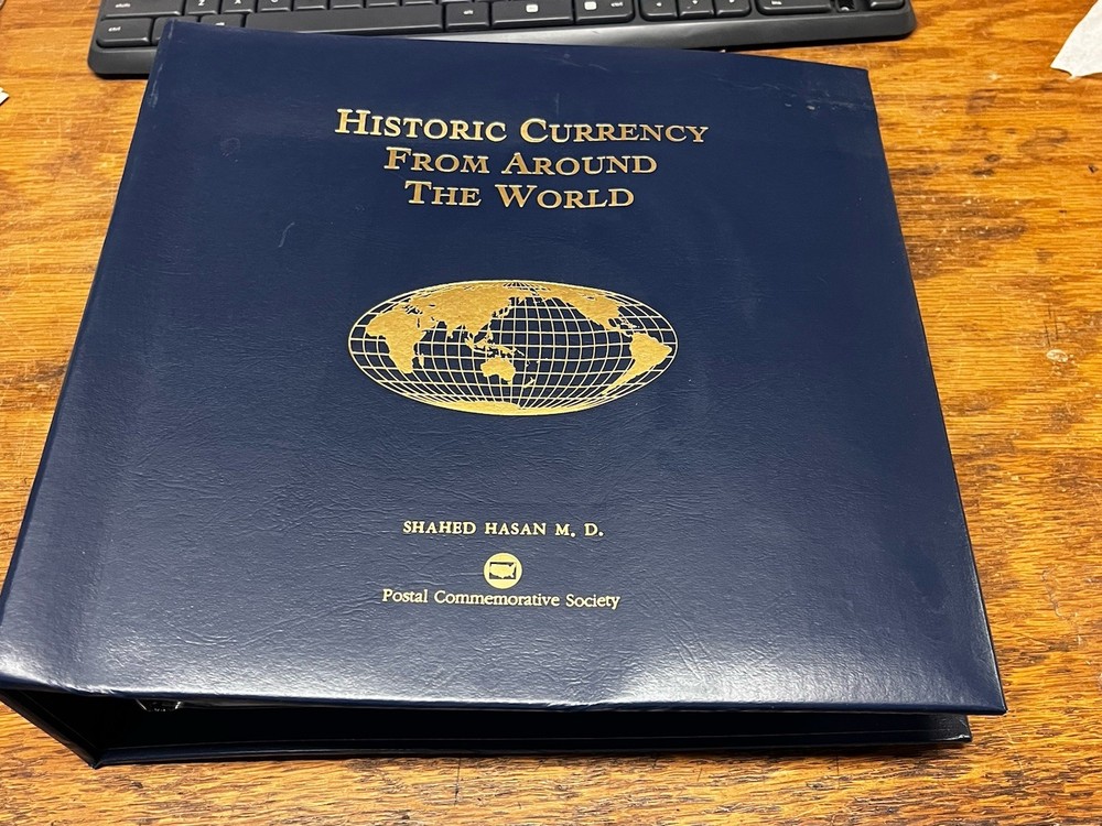 Historic Currency Around The World 40 Different Paper Notes In Binder Complete