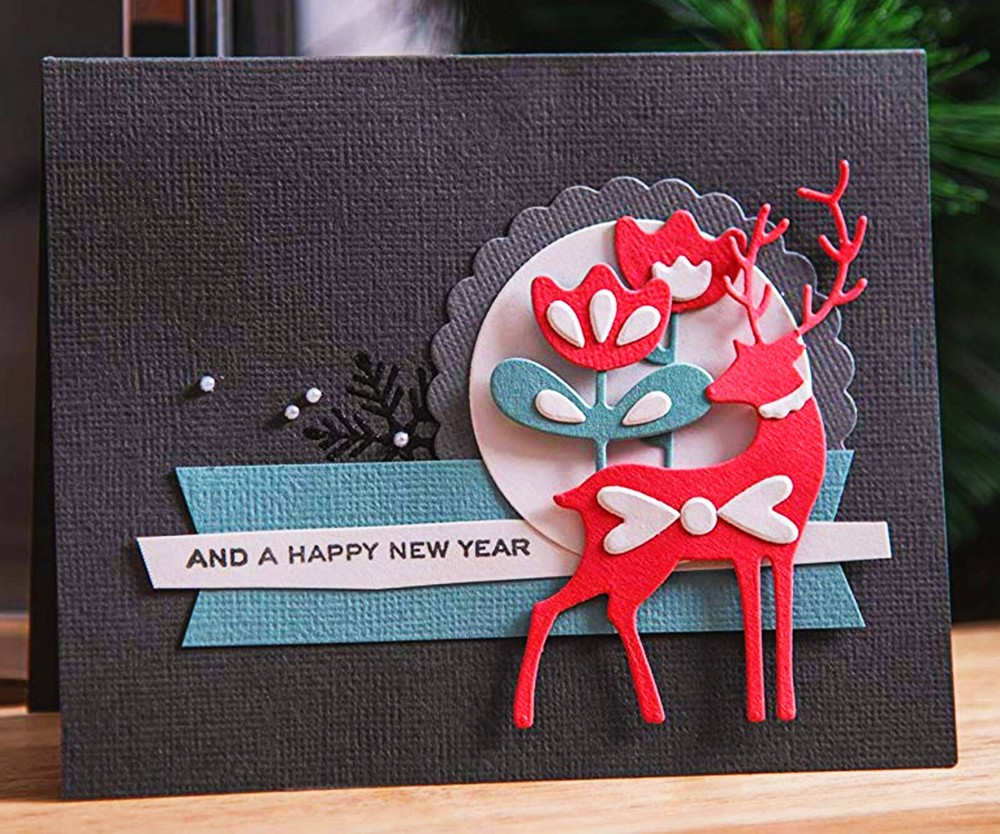 New, Retired Sizzix Thinlits Christmas Elements 10pc #663413 Retail $19.99 Jones