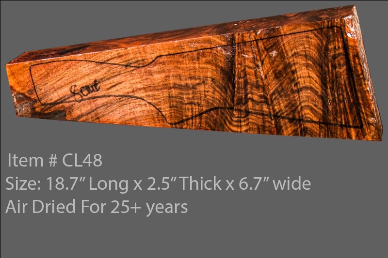 Claro walnut shotgun gunstock blank  ,cl48