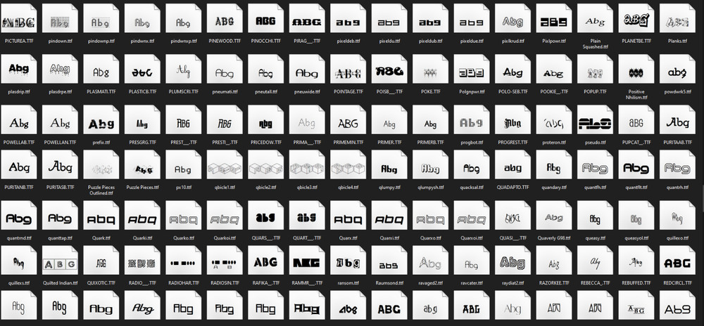 1500 Professional TrueType Fonts - Works with Windows, Mac & Linux .TTF CD-ROM