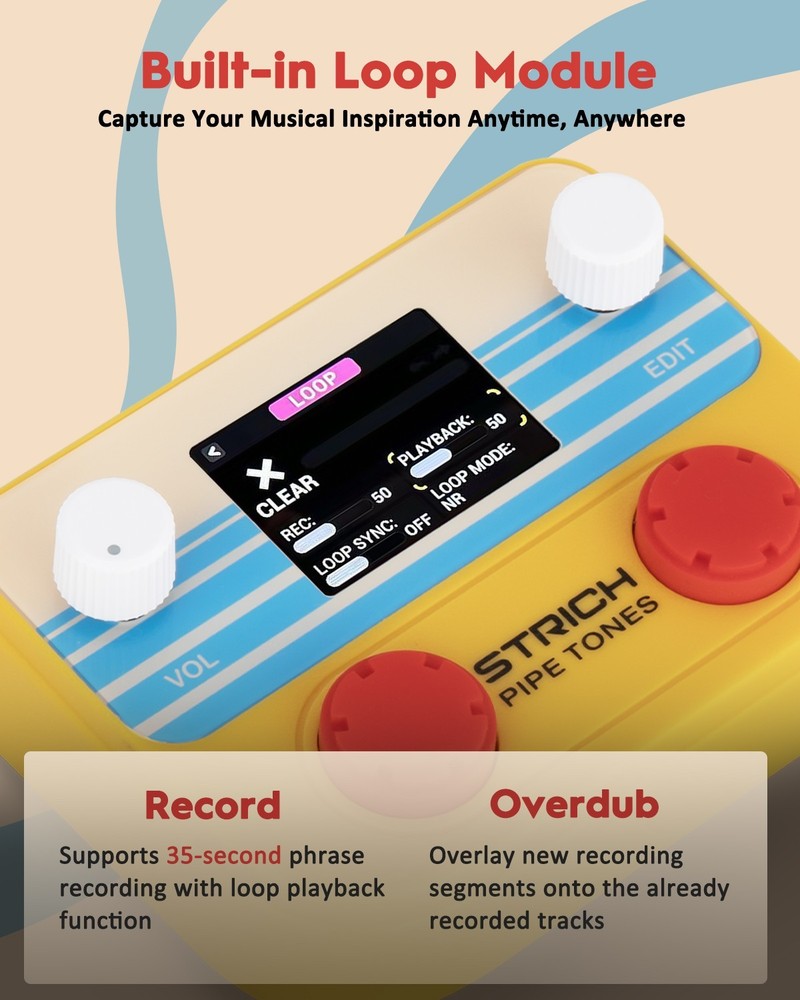 STRICH Pipe Tones Pocket Multi-Effects USB Audio Interface Wireless Control