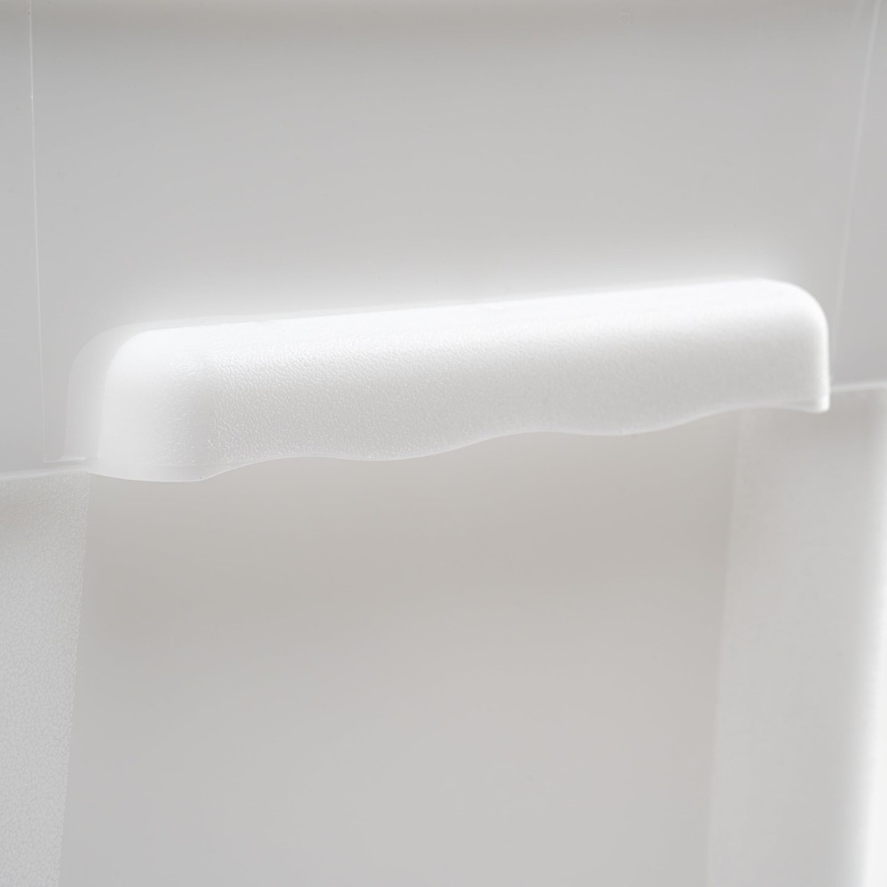 6qt Square Storage Container, White, PP