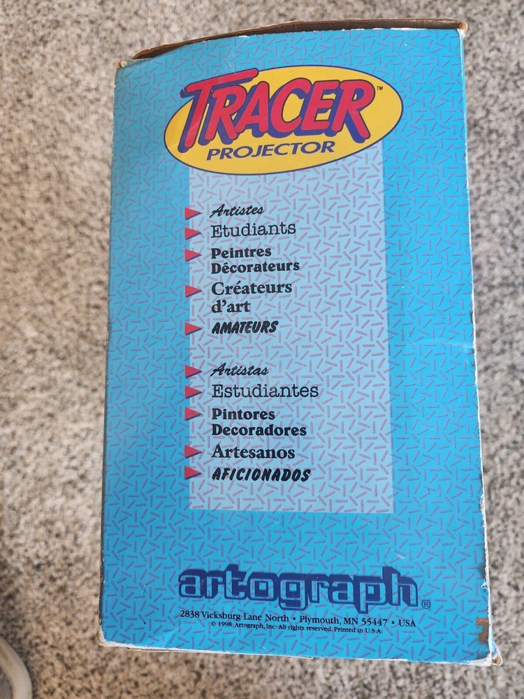 Autograph Tracer Projector Enlarger for Drawing Original Box Instructions