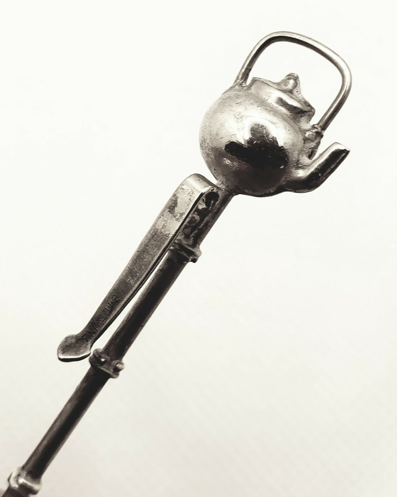 Japanese Sterling Silver Clip Cocktail Pick