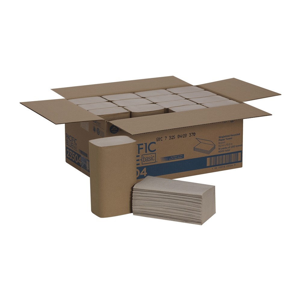 Pacific Blue Basic Paper Towel Single-Fold 16 Pack(s) 250 Towels/ Pack