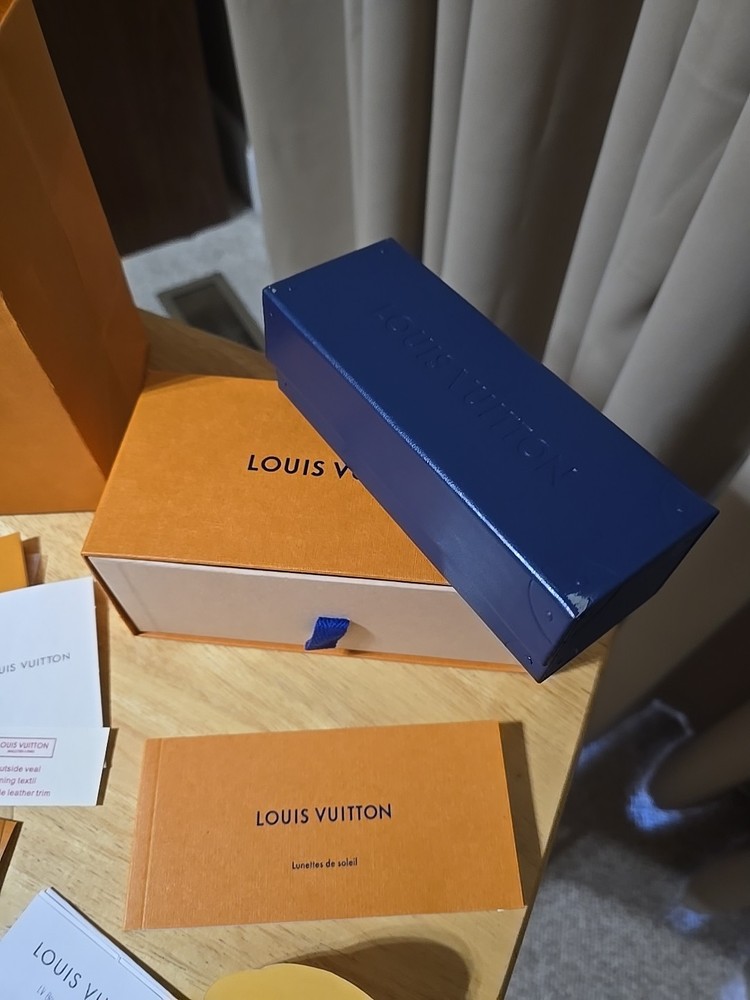 Authentic LOUIS VUITTON LV Box Lot Magnetic And Open Empty Pieces & Papers
