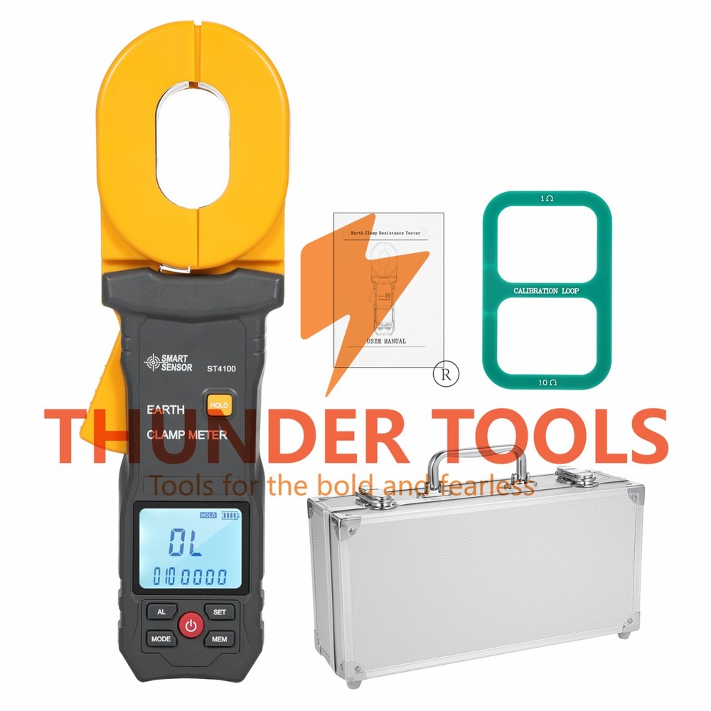 Thunder Tools SMART SENSOR Ground Earth Resistance Tester 0.01-500Ω 500