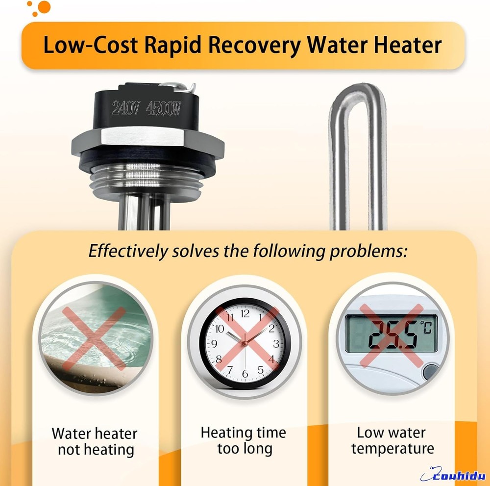 Upgraded 100108283 4500W 240V Water Heater Element Compatible with AO Smith ECT