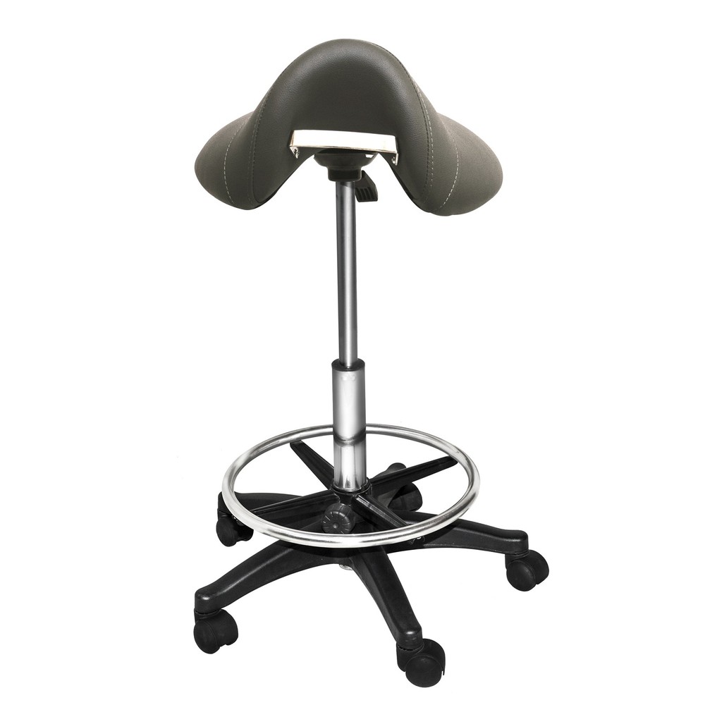 PureSana Chromium Professional James Full Rotational Saddle Stool (Open Box)