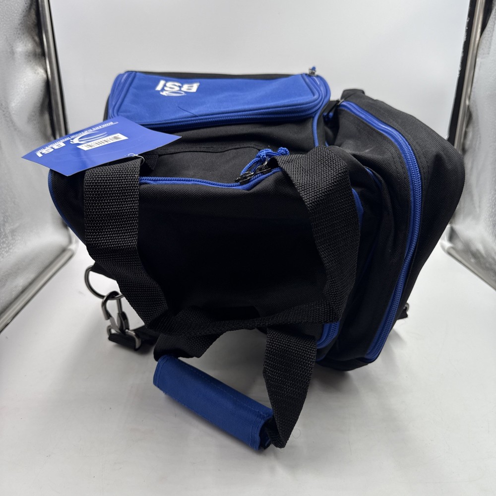BSI Deluxe Single Bowling Bag Black/Blue