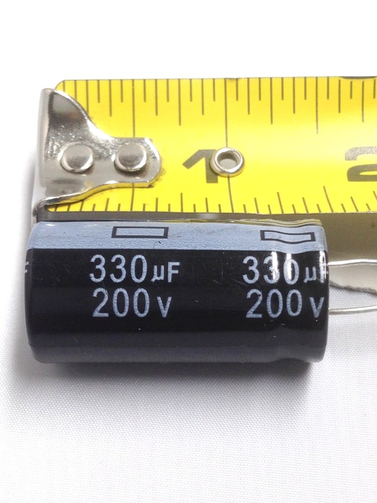 Capacitor 330UF 200V Electrolytic 330mfd Temp 105C 2 pcs