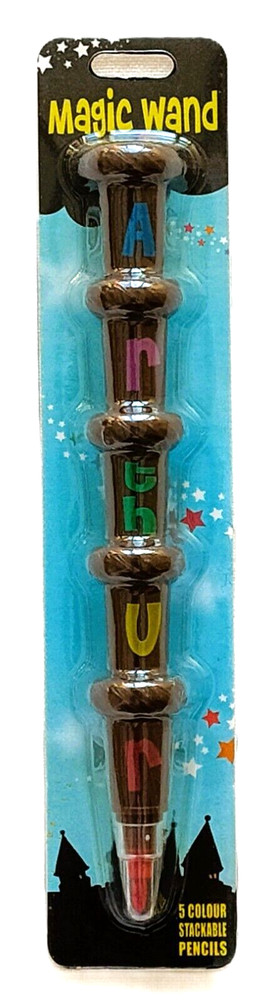 Magic Wand - 5 Colour Stackable Pencils - Arthur - Brand New
