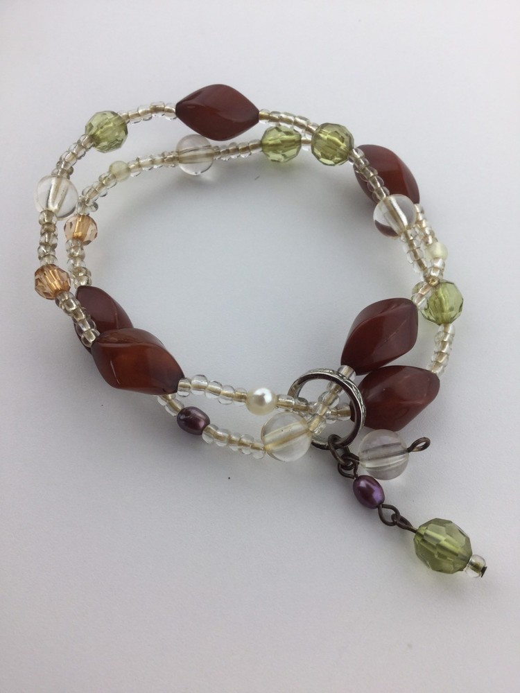 Multi Color Beaded Stretchy Bracelet