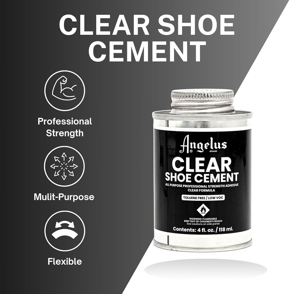 4oz Quick-Drying Clear Shoe Cement Glue - Ultimate Waterproof Repair Solution