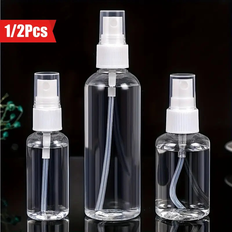 1-10Pack 1/2oz Travel Spray Bottle Plastic Transparent Perfume Empty Atomizer US