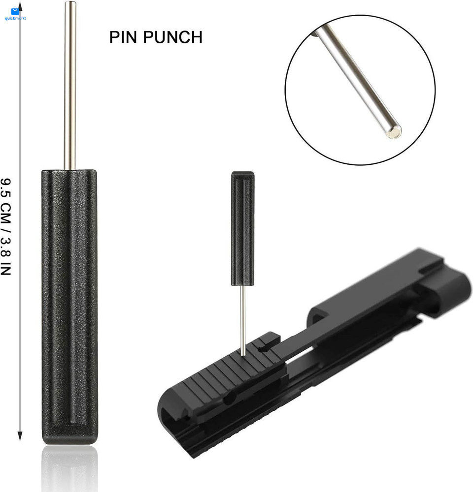 Tool Kit for Glock with Front Sight Remove,Magazine Disassembly, Pin Black